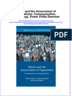 Textbook Media and The Government of Populations Communication Technology Power Philip Dearman Ebook All Chapter PDF