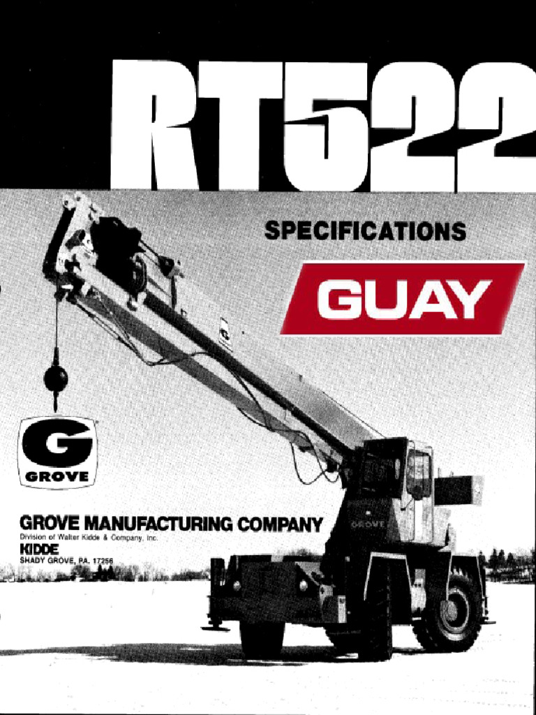 22t Grove rt522 | PDF