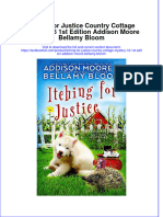Textbook Itching For Justice Country Cottage Mystery 16 1St Edition Addison Moore Bellamy Bloom Ebook All Chapter PDF