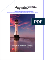 Download textbook Managerial Accounting 16Th Edition Ray Garrison ebook all chapter pdf 