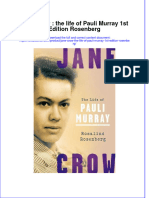 Textbook Jane Crow The Life of Pauli Murray 1St Edition Rosenberg Ebook All Chapter PDF