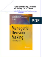 PDF Managerial Decision Making A Holistic Approach Jeffrey Yi Lin Forrest Ebook Full Chapter