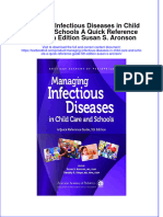 Download pdf Managing Infectious Diseases In Child Care And Schools A Quick Reference Guide 5Th Edition Susan S Aronson ebook full chapter 