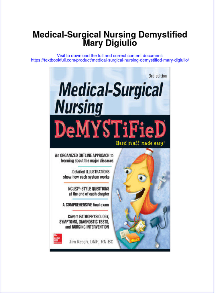 Textbook Medical Surgical Nursing Demystified Mary Digiulio Ebook All
