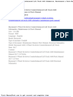 Raymond 3 Wheel Sit Down Counterbalanced Lift Truck 4460 Schematics Maintenance Parts Manual