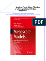 Download textbook Mesoscale Models From Micro Physics To Macro Interpretation Sinisa Mesarovic ebook all chapter pdf 