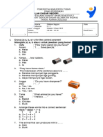 SOAL BAHASA INGGRIS Kelas 1