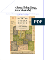 Textbook Mapping Modern Beijing Space Emotion Literary Topography 1St Edition Weijie Song Ebook All Chapter PDF