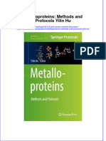 Download textbook Metalloproteins Methods And Protocols Yilin Hu ebook all chapter pdf 