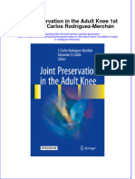 Download textbook Joint Preservation In The Adult Knee 1St Edition E Carlos Rodriguez Merchan ebook all chapter pdf 