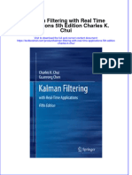 Download textbook Kalman Filtering With Real Time Applications 5Th Edition Charles K Chui ebook all chapter pdf 