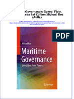 Download textbook Maritime Governance Speed Flow Form Process 1St Edition Michael Roe Auth ebook all chapter pdf 