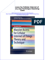 PDF Massive Access For Cellular Internet of Things Theory and Technique Xiaoming Chen Ebook Full Chapter