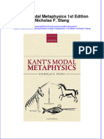 Download textbook Kants Modal Metaphysics 1St Edition Nicholas F Stang ebook all chapter pdf 