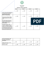 SCORING RUBRIC MOVIE TRAILER