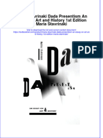 Download textbook Maria Stavrinaki Dada Presentism An Essay On Art And History 1St Edition Maria Stavrinaki ebook all chapter pdf 