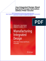 Download textbook Manufacturing Integrated Design Sheet Metal Product And Process Innovation 1St Edition Peter Groche ebook all chapter pdf 