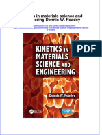 Textbook Kinetics in Materials Science and Engineering Dennis W Readey Ebook All Chapter PDF