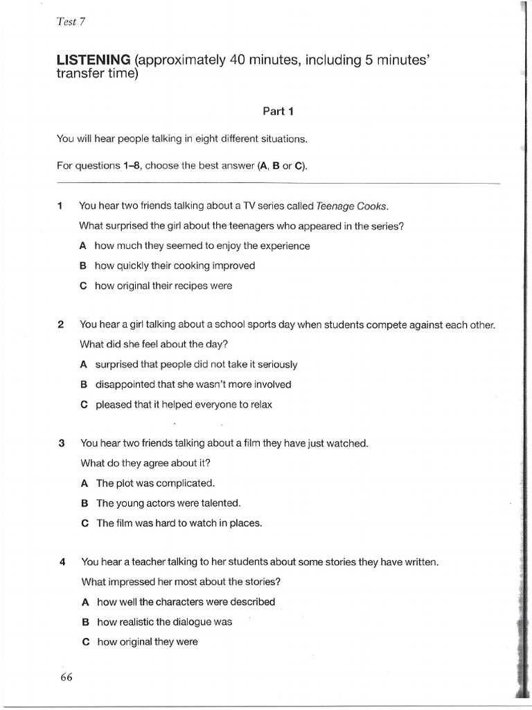 FCE - Listening | PDF