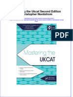 Textbook Mastering The Ukcat Second Edition Christopher Nordstrom Ebook All Chapter PDF