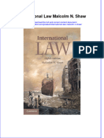 Download pdf International Law Malcolm N Shaw ebook full chapter 