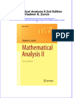 Download pdf Mathematical Analysis Ii 2Nd Edition Vladimir A Zorich 2 ebook full chapter 