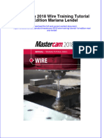 PDF Mastercam 2018 Wire Training Tutorial 1St Edition Mariana Lendel Ebook Full Chapter