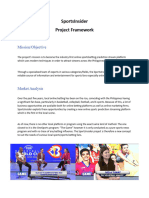 SportsInsider Project Framework