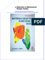 Download pdf Materials Selection In Mechanical Design Ashby ebook full chapter 