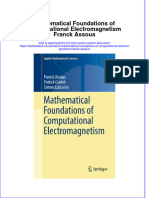Download textbook Mathematical Foundations Of Computational Electromagnetism Franck Assous ebook all chapter pdf 