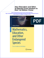 Download pdf Mathematics Education And Other Endangered Species From Intuition To Inhibition 1St Edition Vinner ebook full chapter 