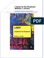 Textbook Labov A Guide For The Perplexed Matthew J Gordon Ebook All Chapter PDF