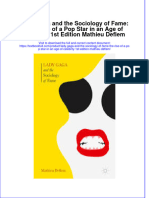 Download textbook Lady Gaga And The Sociology Of Fame The Rise Of A Pop Star In An Age Of Celebrity 1St Edition Mathieu Deflem ebook all chapter pdf 