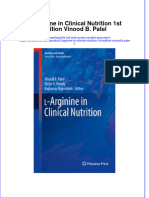 Download textbook L Arginine In Clinical Nutrition 1St Edition Vinood B Patel ebook all chapter pdf 