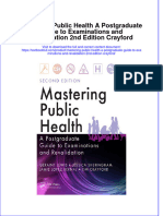 Textbook Mastering Public Health A Postgraduate Guide To Examinations and Revalidation 2Nd Edition Crayford Ebook All Chapter PDF