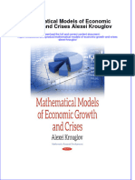 Textbook Mathematical Models of Economic Growth and Crises Alexei Krouglov Ebook All Chapter PDF