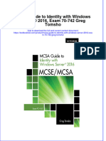 PDF Mcsa Guide To Identity With Windows Server 2016 Exam 70 742 Greg Tomsho Ebook Full Chapter