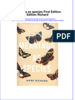 PDF Meanings As Species First Edition Edition Richard Ebook Full Chapter