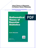 Download textbook Mathematical Theory Of Bayesian Statistics 1St Edition Sumio Watanabe ebook all chapter pdf 