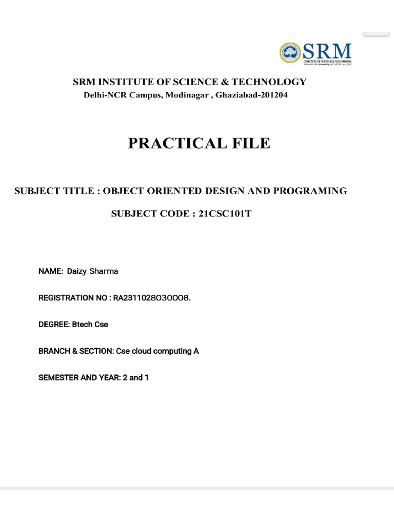 Oops Project In Cpp