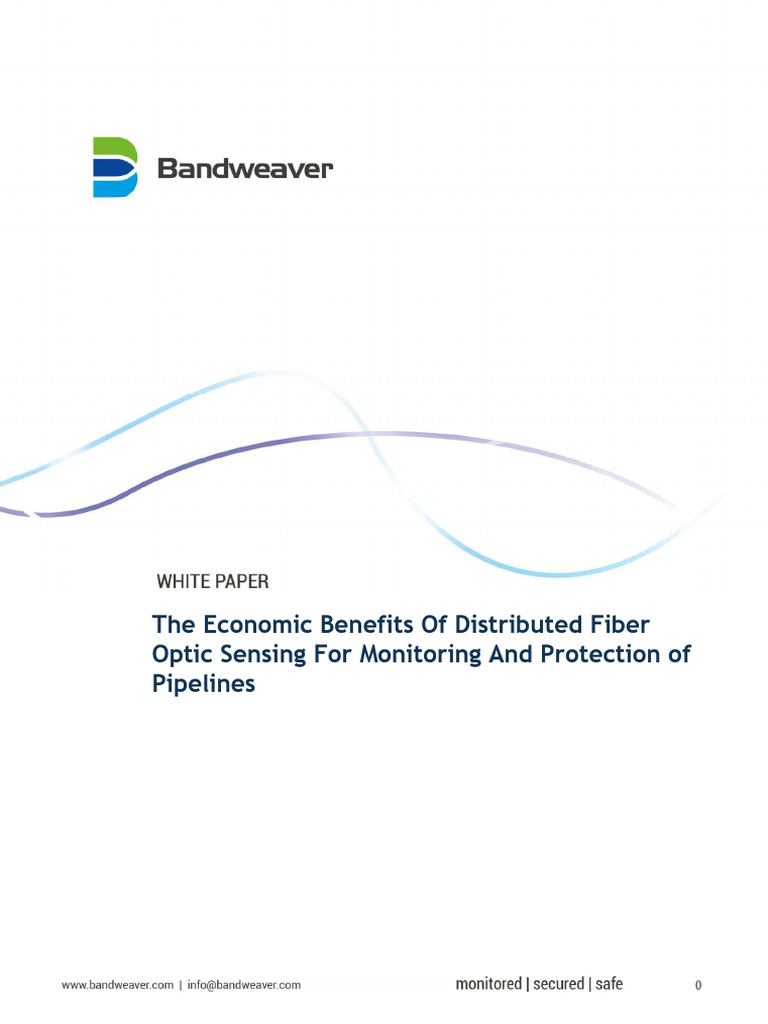 Economic Benefits of Fiber Optic Pipeline Monitoring | PDF | Optical Fiber
