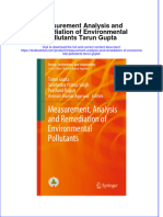 PDF Measurement Analysis and Remediation of Environmental Pollutants Tarun Gupta Ebook Full Chapter
