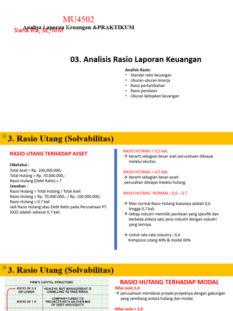 Analisis Rasio Solvabilitas Perusahaan | PDF