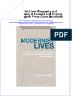 Textbook Modernist Lives Biography and Autobiography at Leonard and Virginia Woolf S Hogarth Press Claire Battershill Ebook All Chapter PDF