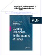 Full Chapter Learning Techniques For The Internet of Things 1St Edition Praveen Kumar Donta PDF