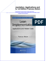 Textbook Lean Implementation Applications and Hidden Costs 1St Edition Frances Alston Ebook All Chapter PDF