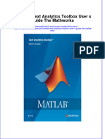 PDF Matlab Text Analytics Toolbox User S Guide The Mathworks Ebook Full Chapter