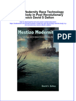 PDF Mestizo Modernity Race Technology and The Body in Post Revolutionary Mexico David S Dalton Ebook Full Chapter