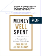 Download textbook Money Well Spent A Strategic Plan For Smart Philanthropy Second Edition Paul Brest Hal Harvey ebook all chapter pdf 