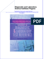 Download textbook Mosbys Diagnostic And Laboratory Test Reference Kathleen Pagana ebook all chapter pdf 